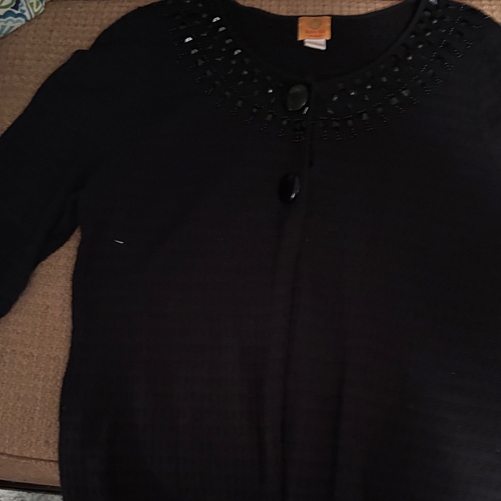Ruby Rd. Black Knit Cardigan